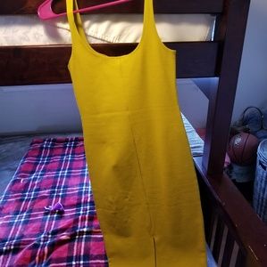 Mustard yellow dress